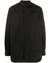schwarzes besticktes Langarmhemd von Valentino Garavani