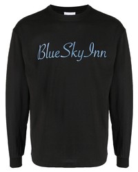 schwarzes besticktes Langarmshirt von BLUE SKY INN