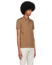 schwarzes besticktes Polohemd von Zegna