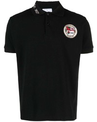 schwarzes besticktes Polohemd von CRENSHAW SKATE CLUB