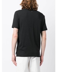 schwarzes besticktes Polohemd von rag & bone