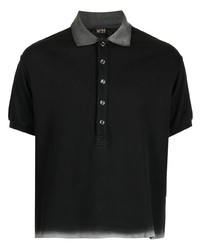 schwarzes besticktes Polohemd von N°21