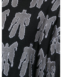 schwarzes besticktes Sweatkleid von Moschino