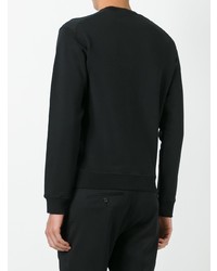 schwarzes besticktes Sweatshirt von DSQUARED2