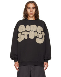 schwarzes besticktes Sweatshirt von Acne Studios