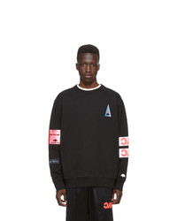 schwarzes besticktes Sweatshirt von Adidas Originals By Alexander Wang
