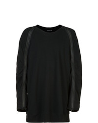 schwarzes besticktes Sweatshirt von Ann Demeulemeester