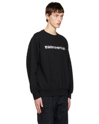 schwarzes besticktes Sweatshirt von thisisneverthat