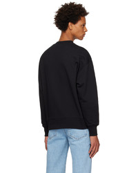 schwarzes besticktes Sweatshirt von MSGM