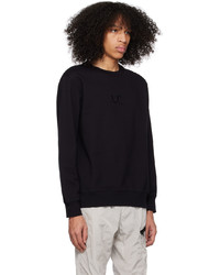 schwarzes besticktes Sweatshirt von C.P. Company