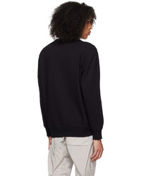 schwarzes besticktes Sweatshirt von C.P. Company