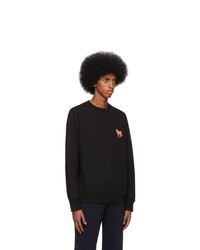 schwarzes besticktes Sweatshirt von Ps By Paul Smith