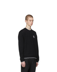 schwarzes besticktes Sweatshirt von Kenzo