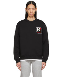 schwarzes besticktes Sweatshirt von Burberry