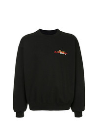 schwarzes besticktes Sweatshirt von Doublet