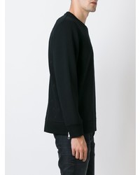 schwarzes besticktes Sweatshirt von Neil Barrett