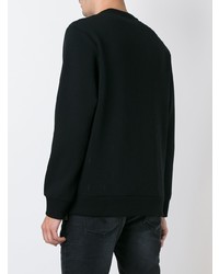 schwarzes besticktes Sweatshirt von Neil Barrett