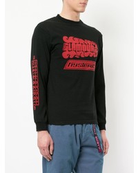 schwarzes besticktes Sweatshirt von Hysteric Glamour