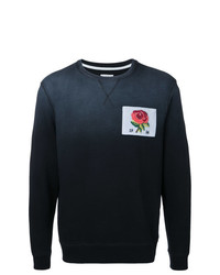 schwarzes besticktes Sweatshirt von Kent & Curwen
