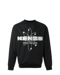 schwarzes besticktes Sweatshirt von Kenzo