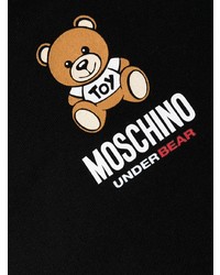 schwarzes besticktes Sweatshirt von Moschino