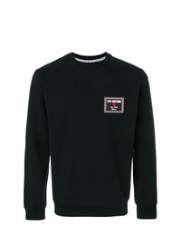 schwarzes besticktes Sweatshirt von Love Moschino