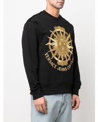 schwarzes besticktes Sweatshirt von VERSACE JEANS COUTURE