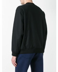 schwarzes besticktes Sweatshirt von Kenzo