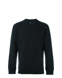 schwarzes besticktes Sweatshirt von Neil Barrett