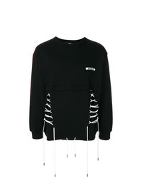 schwarzes besticktes Sweatshirt von Nycole