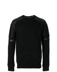 schwarzes besticktes Sweatshirt von Philipp Plein