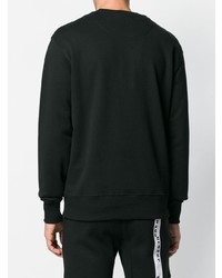 schwarzes besticktes Sweatshirt von Versus