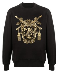 schwarzes besticktes Sweatshirt von VERSACE JEANS COUTURE