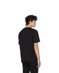 schwarzes besticktes T-Shirt mit einem Rundhalsausschnitt von Givenchy