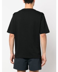 schwarzes besticktes T-Shirt mit einem Rundhalsausschnitt von Missoni