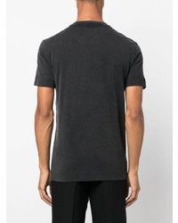 schwarzes besticktes T-Shirt mit einem Rundhalsausschnitt von Givenchy