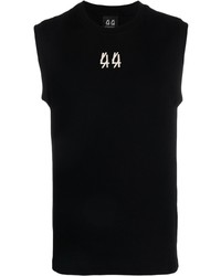 schwarzes besticktes Trägershirt von 44 label group