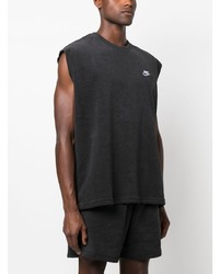 schwarzes besticktes Trägershirt von Nike