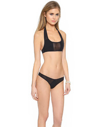 schwarzes Bikinioberteil aus Netzstoff von Tyler Rose Swimwear