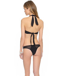 schwarzes Bikinioberteil aus Netzstoff von Tyler Rose Swimwear