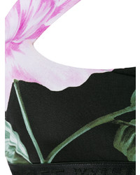 schwarzes Bikinioberteil mit Blumenmuster von Off-White