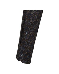 schwarzes Businesshemd mit Paisley-Muster von Seidensticker