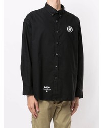 schwarzes Businesshemd von AAPE BY A BATHING APE