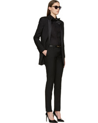 schwarzes Businesshemd von Saint Laurent