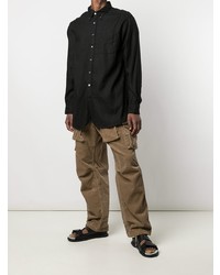 schwarzes Businesshemd von Engineered Garments