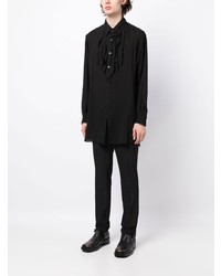 schwarzes Businesshemd von Yohji Yamamoto