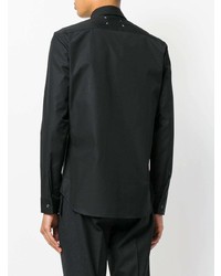 schwarzes Businesshemd von Maison Margiela