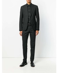 schwarzes Businesshemd von Maison Margiela