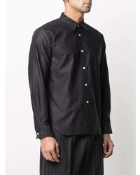 schwarzes Businesshemd von Comme des Garcons Homme Deux