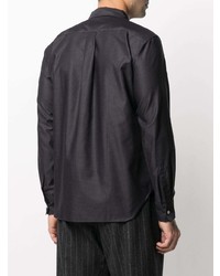 schwarzes Businesshemd von Comme des Garcons Homme Deux